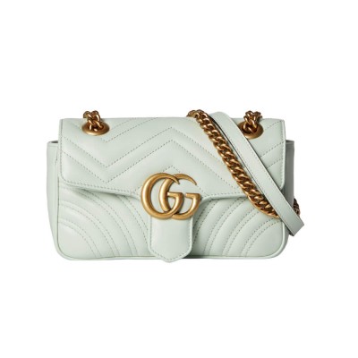 Gucci GG Marmont Matelasse Mini Bag Pale Green 446744 LDBS16378