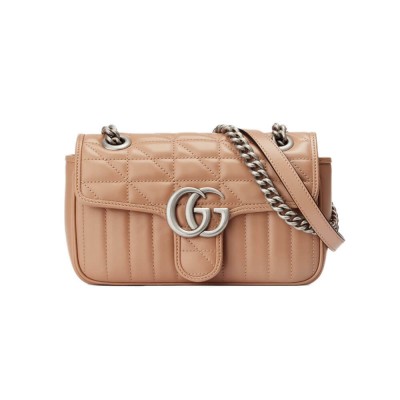 Gucci GG Marmont Mini Shoulder Bag Beige 446744 LDBS16388