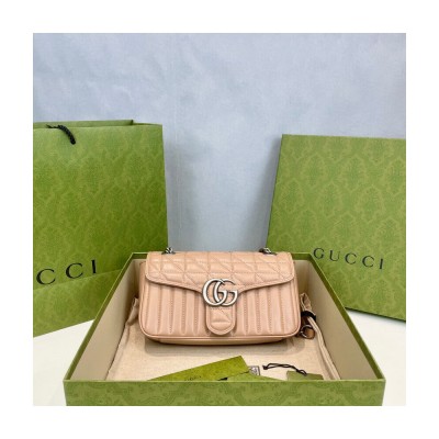 Gucci GG Marmont Small Shoulder Bag Beige 443497 LDBS16401