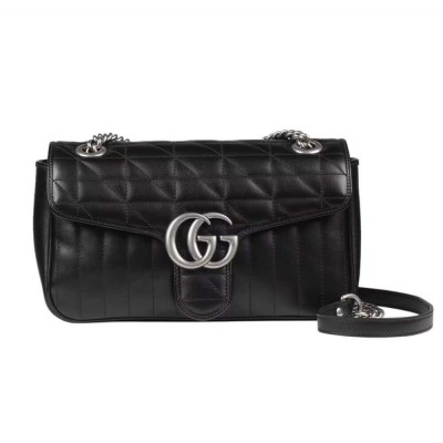 Gucci GG Marmont Small Shoulder Bag Black 443497 LDBS16402