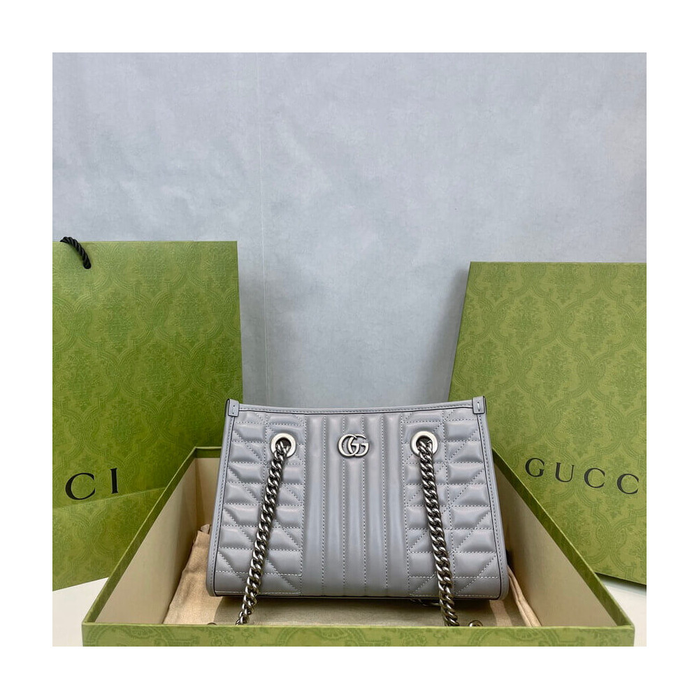 Gucci GG Marmont Small Tote Bag Grey 681483 LDBS16584