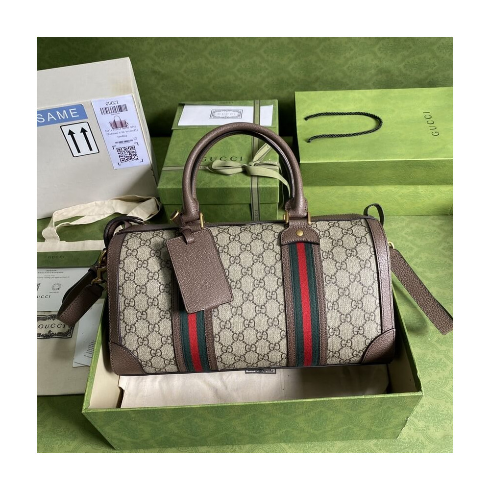 Gucci GG Small Duffel Bag With Web 645017 LDBS16257