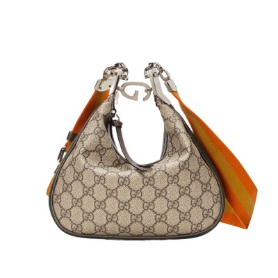 Gucci GG Supreme Attache Small Shoulder Bag Coffee 699409 LDBS16545