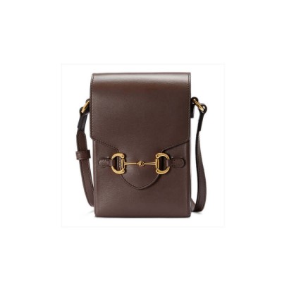 Gucci Horsebit 1955 Mini Bag in Brown Leather 625615 LDBS16289