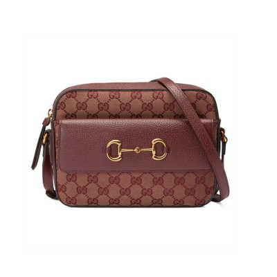 Gucci Horsebit 1955 Small Bag in Burgundy 645454 LDBS16310