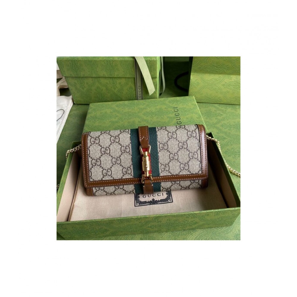 Gucci Jackie 1961 Chain Wallet 652681 LDBS16626