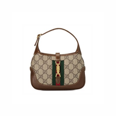 Gucci Jackie 1961 Mini Shoulder Bag in GG Canvas 637092 LDBS16335