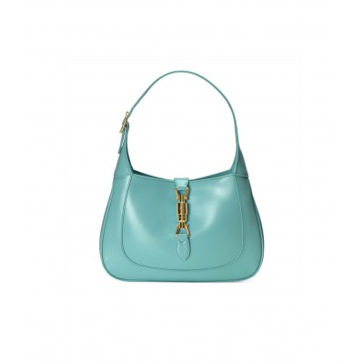 Gucci Jackie 1961 Small Hobo Bag In Blue Leather 636709 LDBS16262