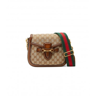 Gucci Lady Web Original GG Medium Shoulder Bag Brown 383848 LDBS16535