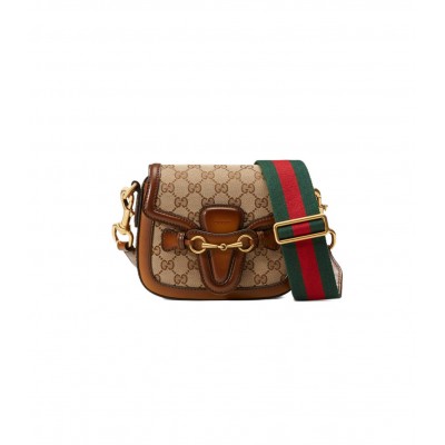 Gucci Lady Web Original GG Small Shoulder Bag Brown 384821 LDBS16536