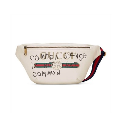 Gucci Leather Coco Capitan Vintage Logo Belt Bag White 493869 LDBS16171