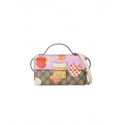 Gucci Les Pommes Padlock Mini Bag Pink 652683 LDBS16503