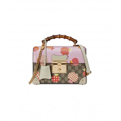 Gucci Les Pommes Padlock Small Bag Pink 603221 LDBS16505