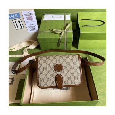 Gucci Mini Shoulder Bag with Interlocking G in GG Supreme 671620 LDBS16539