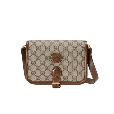 Gucci Mini Shoulder Bag with Interlocking G in GG Supreme 671620 LDBS16539