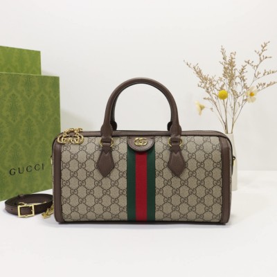 Gucci Ophidia GG Canvas Medium Top Handle Shoulder Bag 524532 LDBS16445