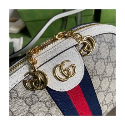 Gucci Ophidia GG Small Shoulder Bag in White 499621 LDBS16470