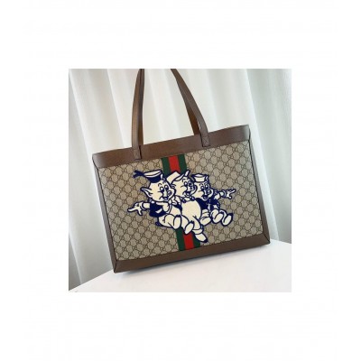 Gucci Ophidia GG Tote with Three Little Pigs 547947 LDBS16601