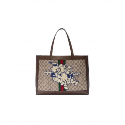 Gucci Ophidia GG Tote with Three Little Pigs 547947 LDBS16601