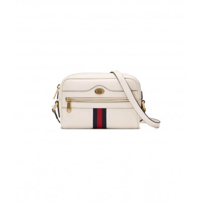 Gucci Ophidia Leather Mini Bag White 517350 LDBS16476