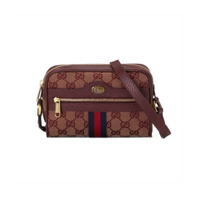 Gucci Ophidia Mini Bag With Web Burgundy 517350 LDBS16482