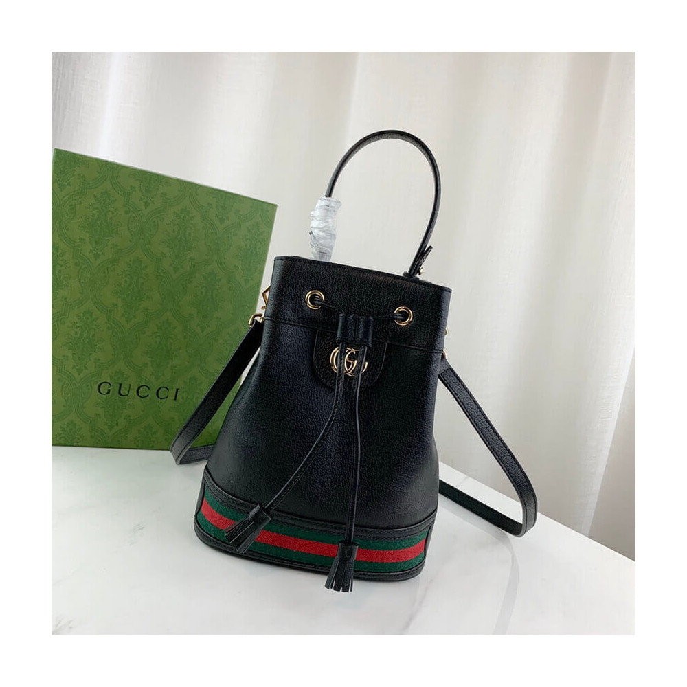 Gucci Ophidia Small Bucket Bag Black 610846 LDBS16487