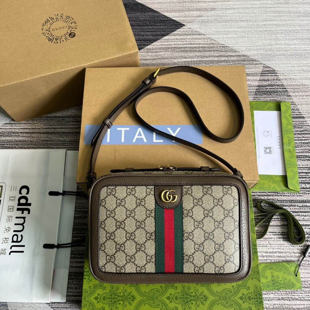 Gucci Ophidia Small Shoulder Bag With Web 739392 LDBS16496