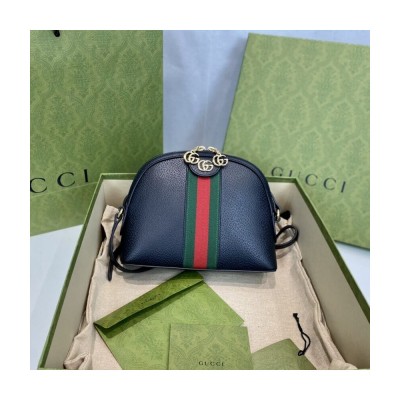 Gucci Ophidia Small Shoulder Bag in Black Leather 499621 LDBS16490