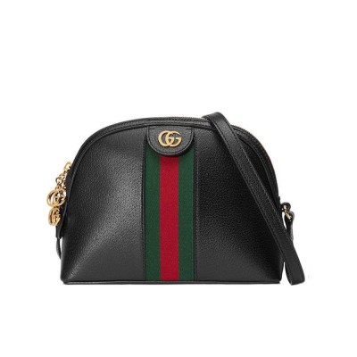 Gucci Ophidia Small Shoulder Bag in Black Leather 499621 LDBS16490