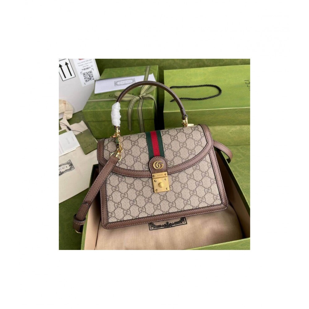 Gucci Ophidia Small Top Handle Bag With Web 651055 LDBS16497