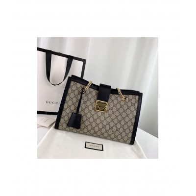 Gucci Padlock Medium GG Shoulder Bag Black 479197 LDBS16510