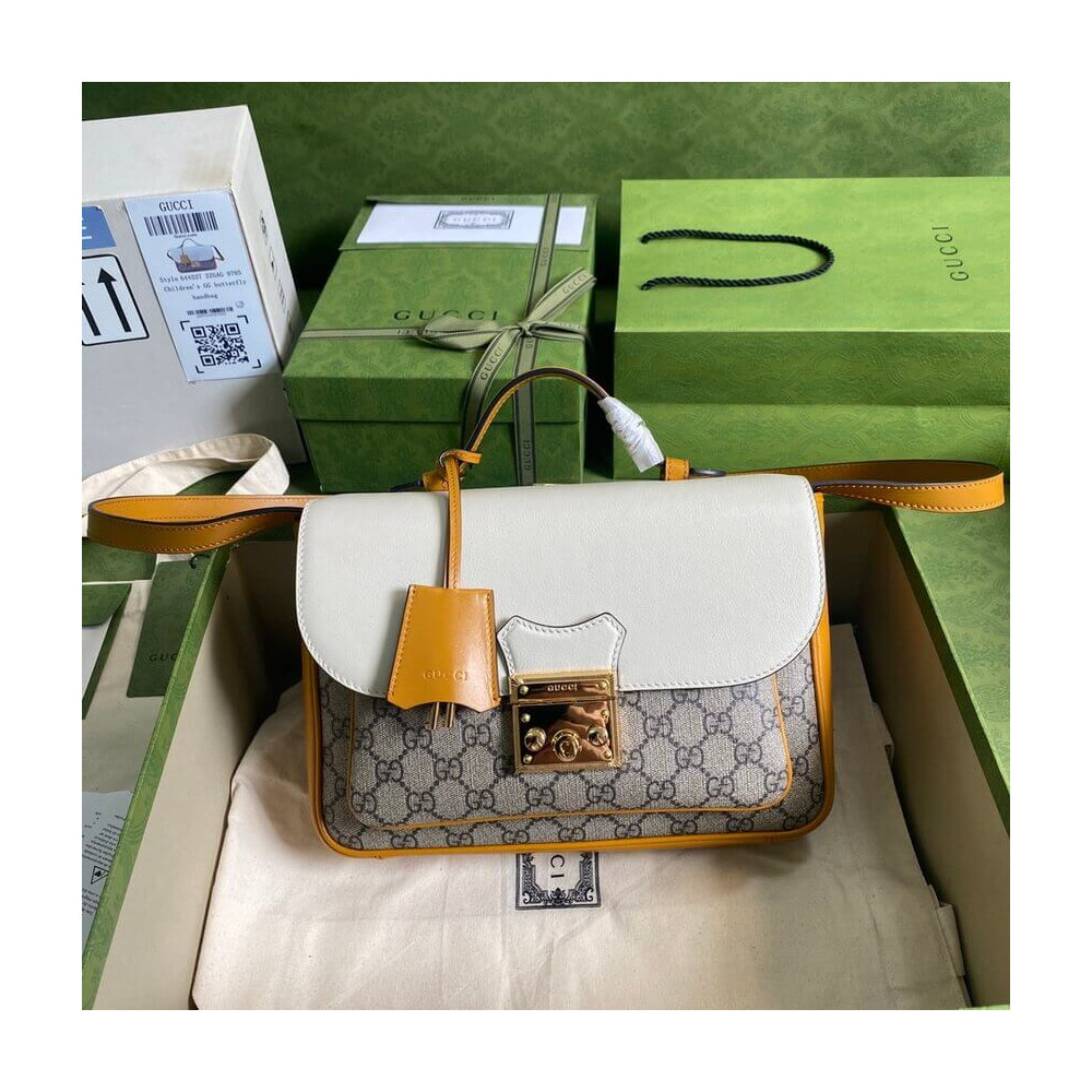 Gucci Padlock Small Shoulder Bag White 644527 LDBS16527