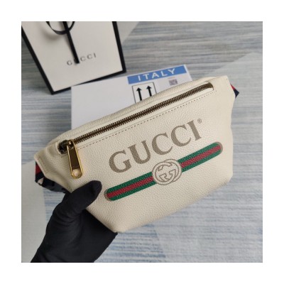 Gucci Print Small Belt Bag Waist Body White 527792 LDBS16181