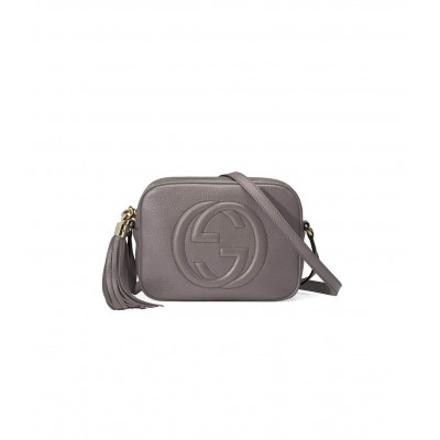 Gucci Soho Small Leather Disco Bag Grey 308364 LDBS16238