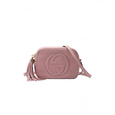 Gucci Soho Small Leather Disco Bag Pink 308364 LDBS16239