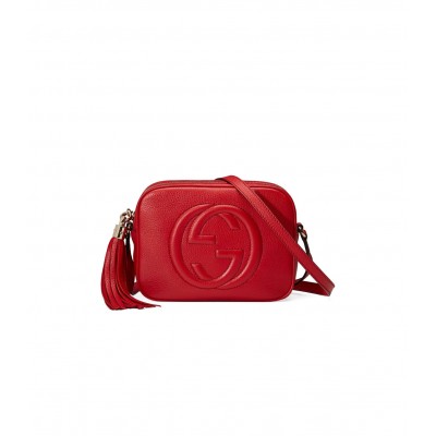 Gucci Soho Small Leather Disco Bag Red 308364 LDBS16240