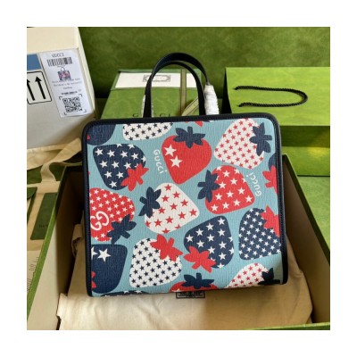 Gucci Strawberry Star Tote Bag 630542 LDBS16609