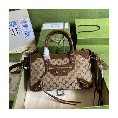 Gucci x Balenciaga GG Canvas City Bag 30cm 658598 LDBS16156