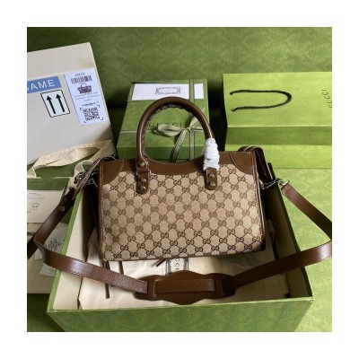 Gucci x Balenciaga GG Canvas City Bag 30cm 658598 LDBS16156