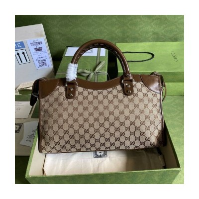 Gucci x Balenciaga GG Canvas City Bag 38cm 658597 LDBS16157