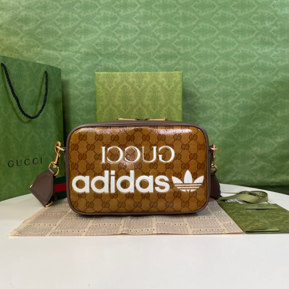 adidas x Gucci Small Shoulder Bag in GG Crystal Canvas 702427 LDBS16129