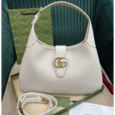 Gucci Aphrodite Medium Shoulder Bag in White Leather