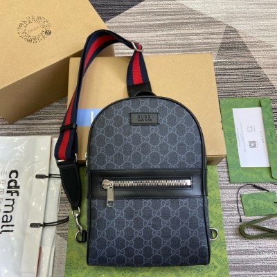 Gucci Crossbody Bag in Black GG Supreme Canvas