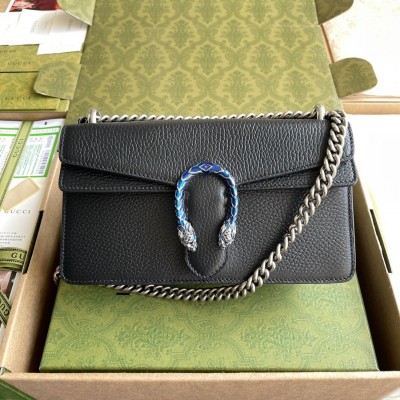 Gucci Dionysus Small rectangular Bag in Black Leather