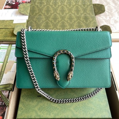 Gucci Dionysus Small Shoulder Bag in Green Calfskin