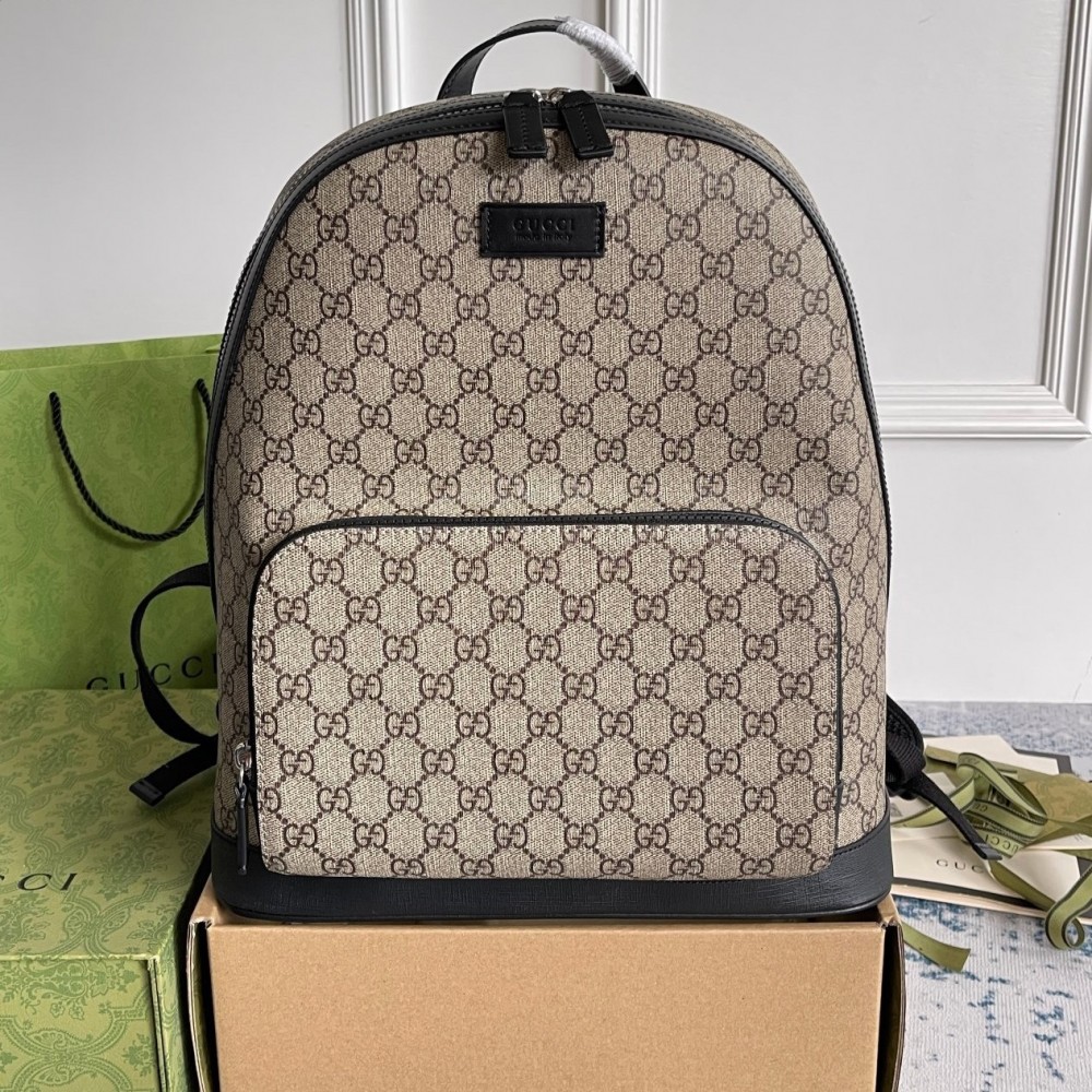 Gucci Large Backpack in Beige GG Supreme Canvas