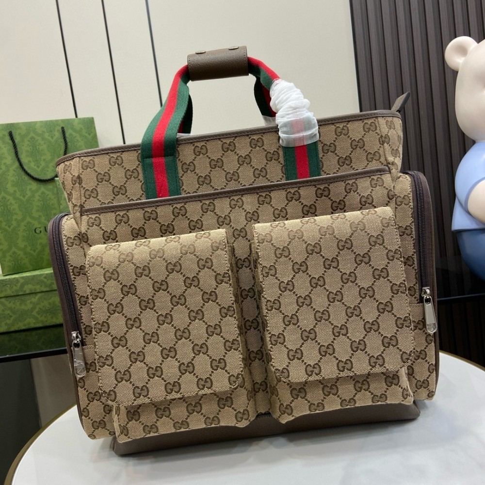 Gucci Medium Diaper Bag in Original GG Canvas