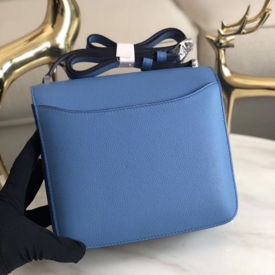 Hermes 2002 20cm Bag In Blue Paradise Evercolor Calfskin LDBS241392