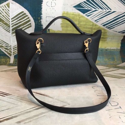 Hermes 24/24 29 Bag In Black Clemence Calfskin LDBS241397