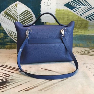 Hermes 24/24 29 Bag In Blue Clemence Calfskin LDBS241398